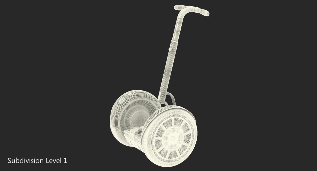 3D Segway Electric Self Balance Scooter Rigged model