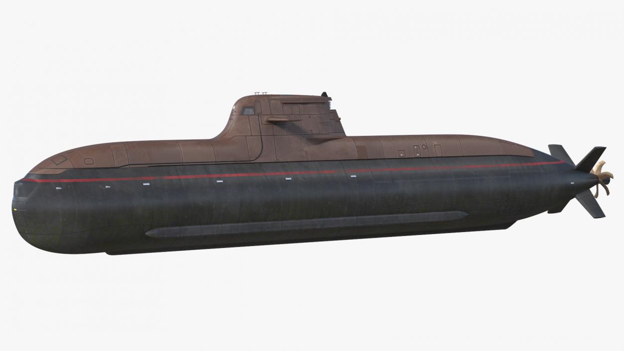 Submarine HDW Class 212A Dry Rigged for Maya 3D model