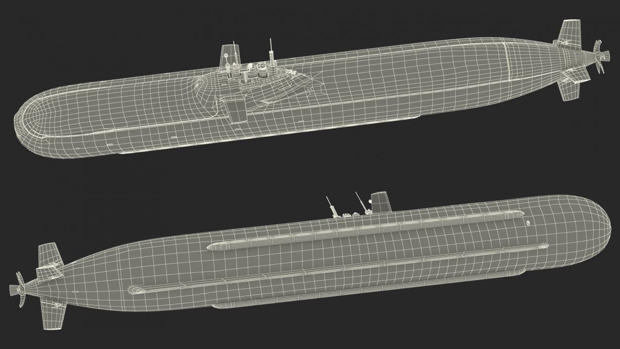 Submarine HDW Class 212A Dry Rigged for Cinema 4D 3D model