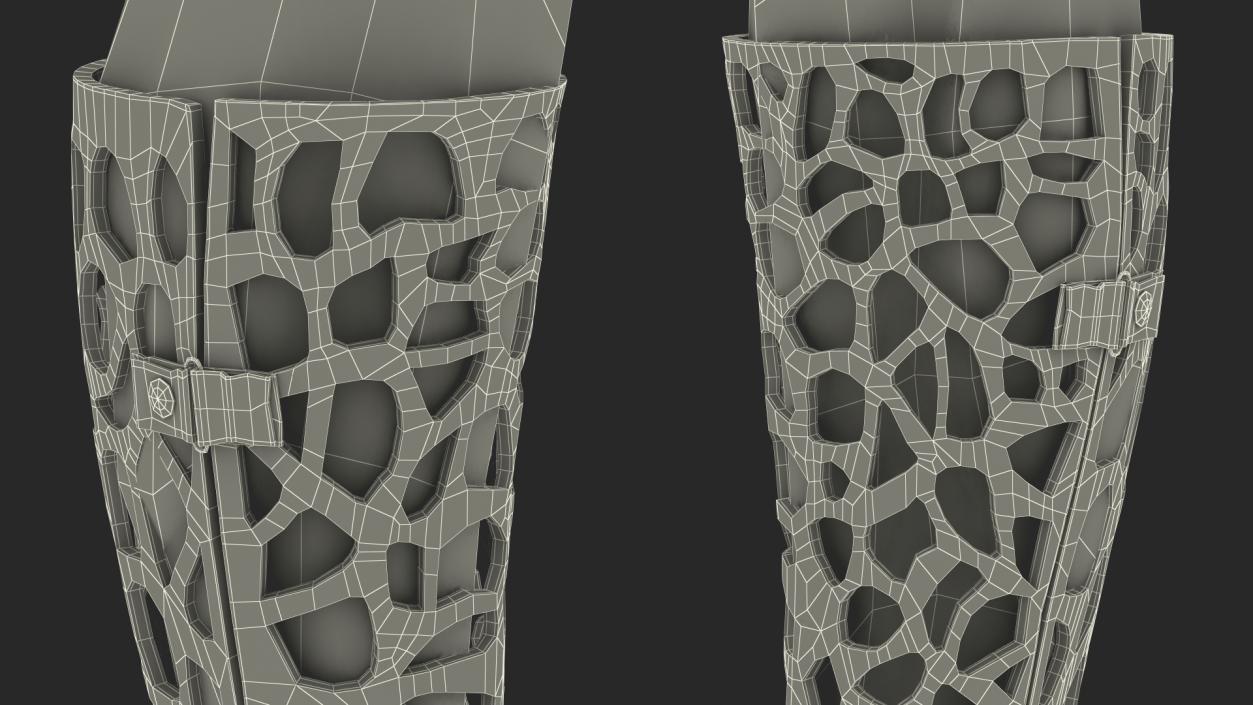 3D -Printed Orthopedic Cast On Leg