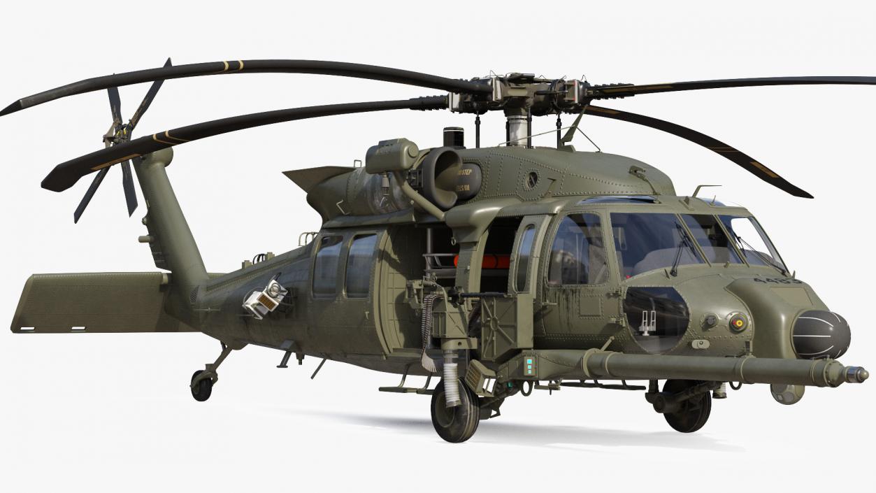 3D model Combat Rescue Helicopter Sikorsky HH60 Rigged