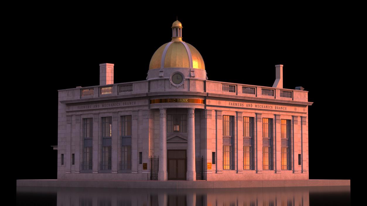 Farmers and Mechanics Bank Building in Georgetown 3D model