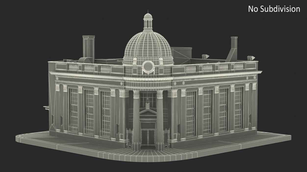 Farmers and Mechanics Bank Building in Georgetown 3D model