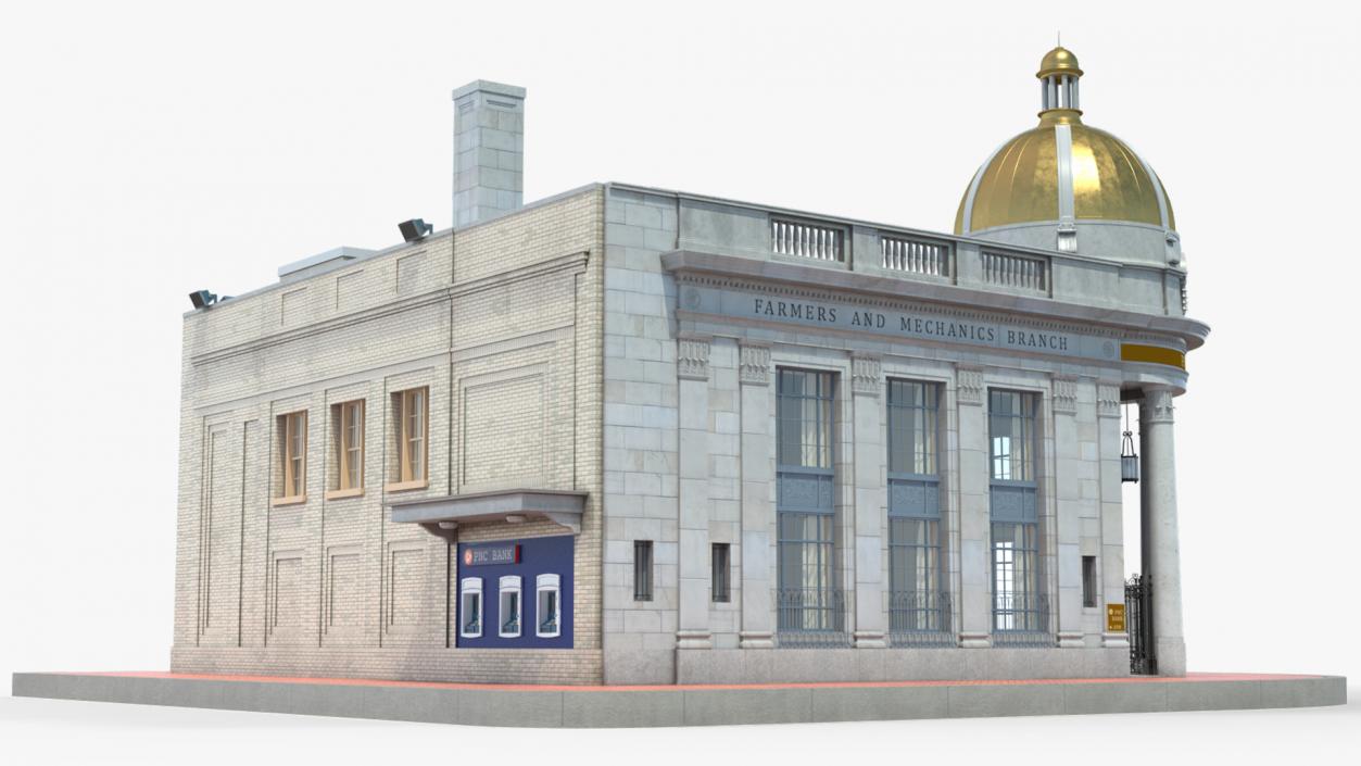 Farmers and Mechanics Bank Building in Georgetown 3D model