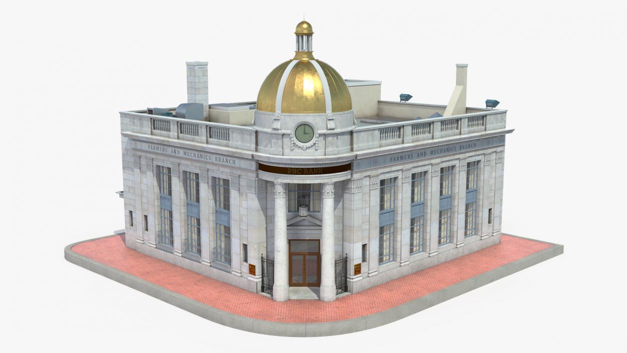 Farmers and Mechanics Bank Building in Georgetown 3D model