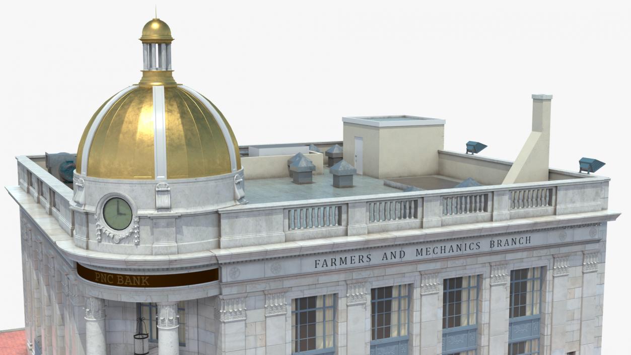 Farmers and Mechanics Bank Building in Georgetown 3D model