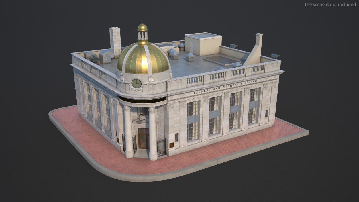 Farmers and Mechanics Bank Building in Georgetown 3D model