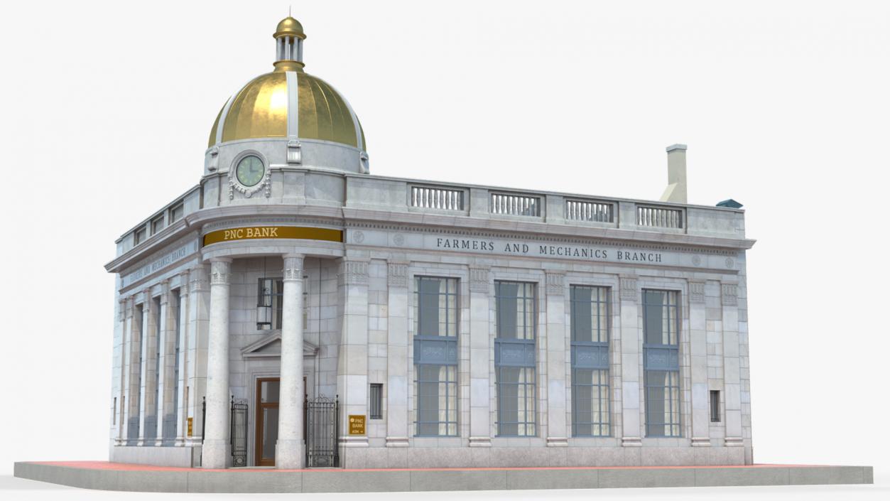 Farmers and Mechanics Bank Building in Georgetown 3D model