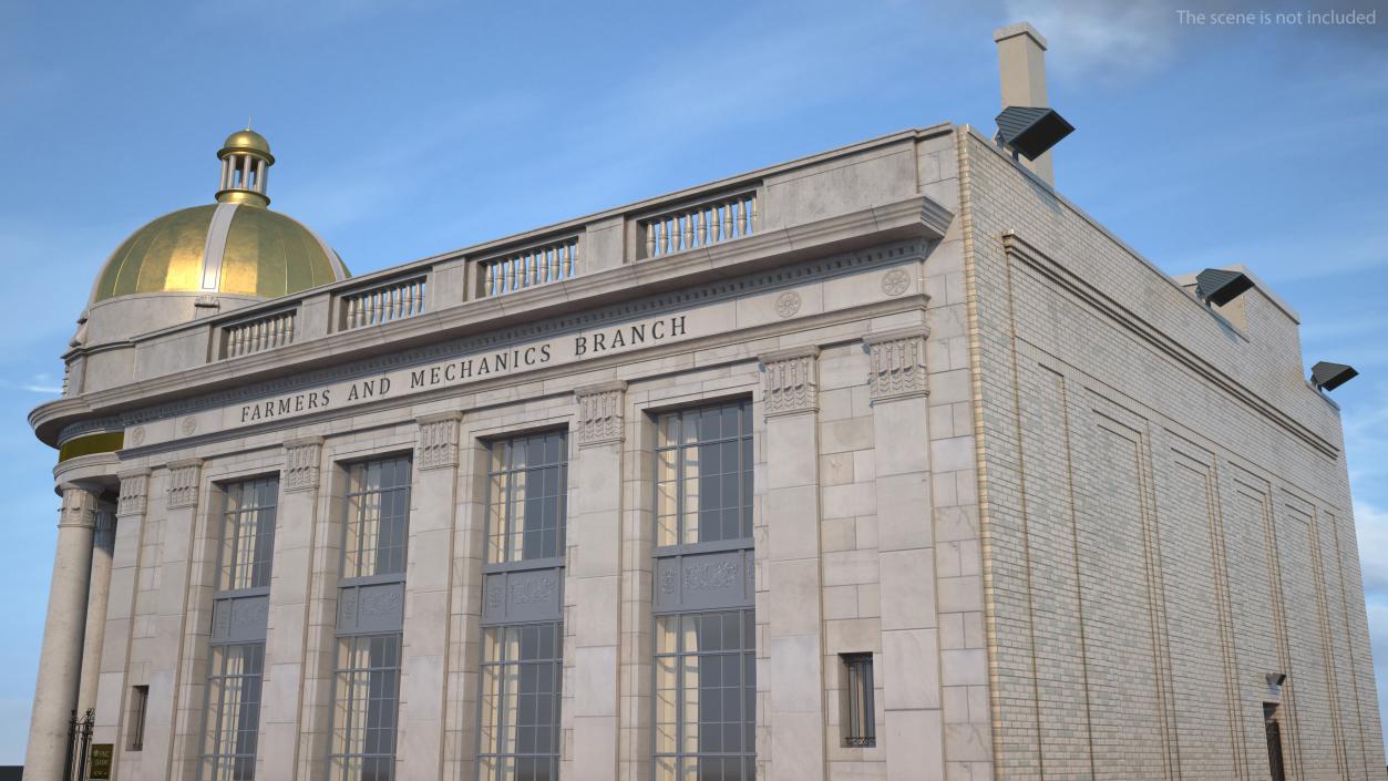 Farmers and Mechanics Bank Building in Georgetown 3D model