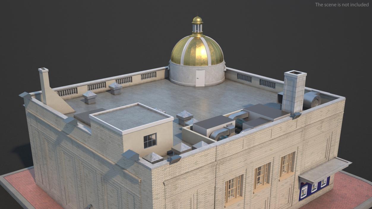 Farmers and Mechanics Bank Building in Georgetown 3D model