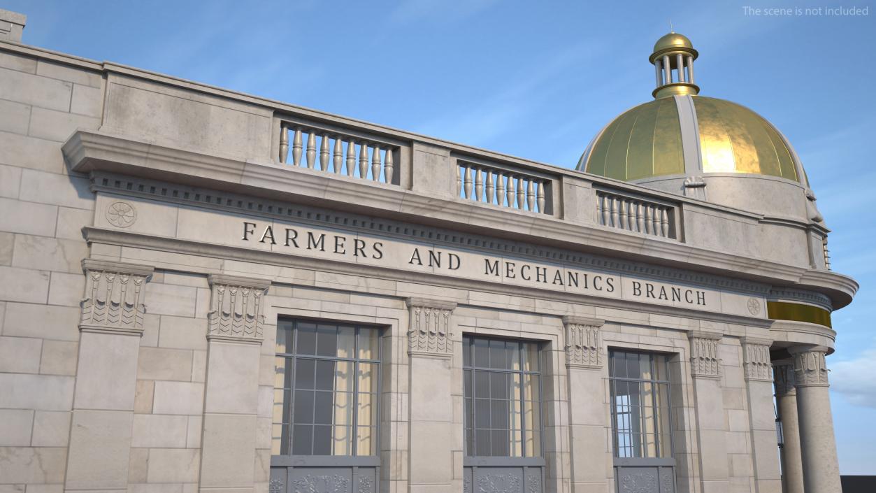 Farmers and Mechanics Bank Building in Georgetown 3D model