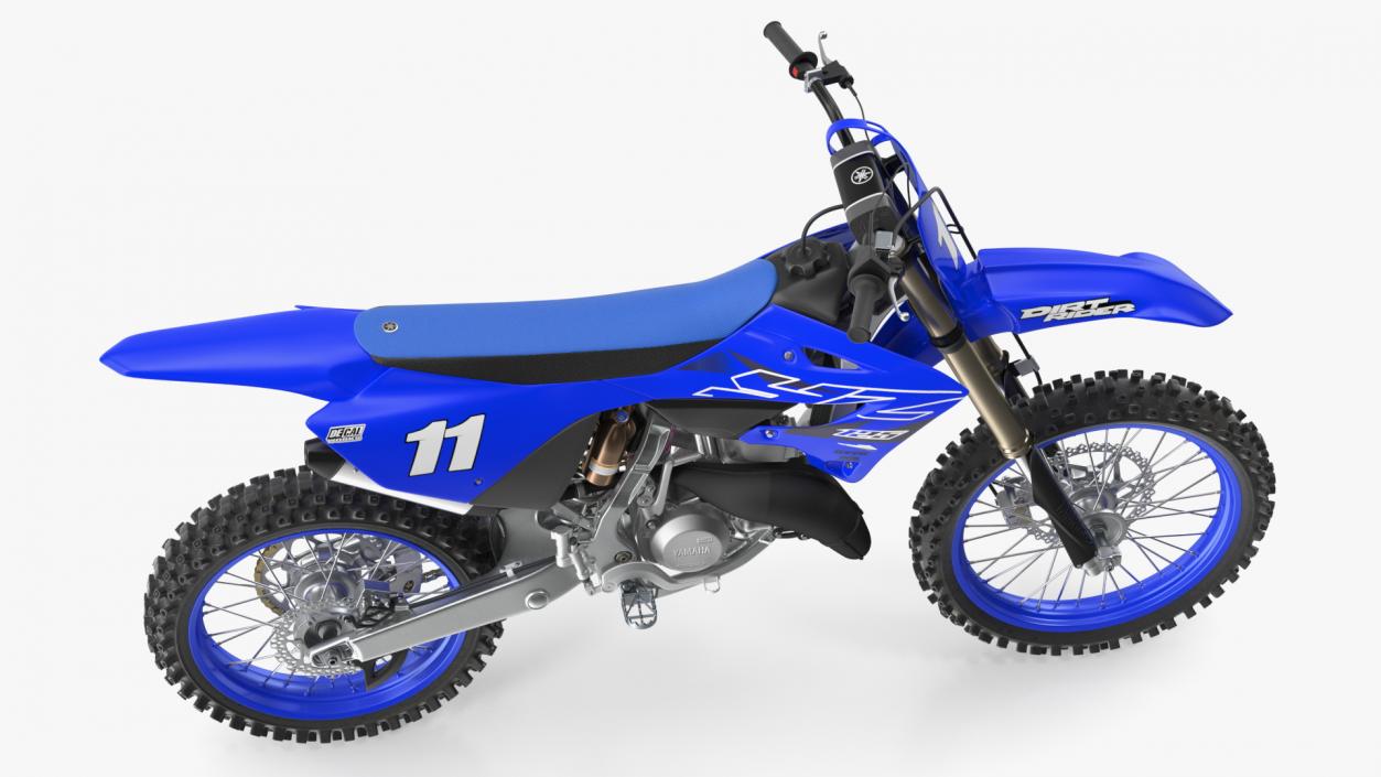 Motocross Motorcycle Rigged 3D