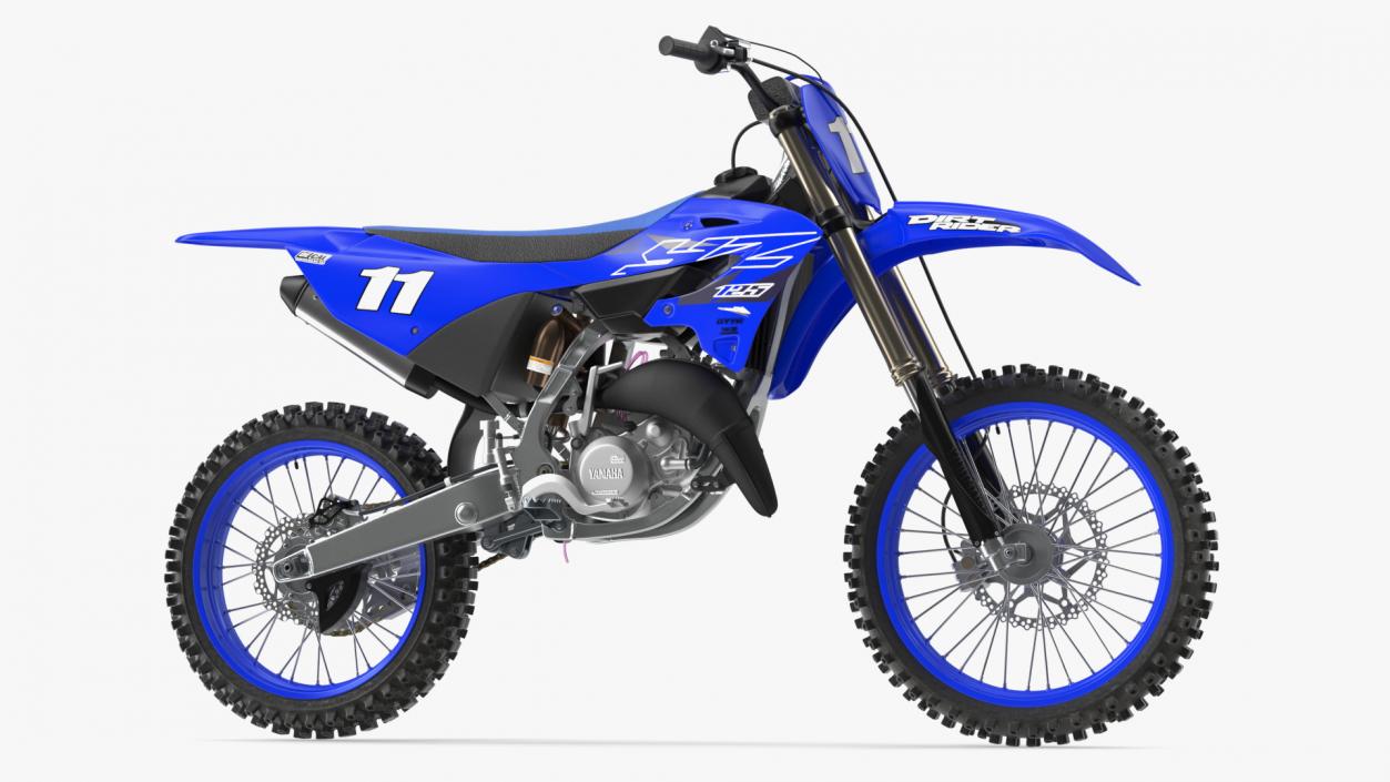 Motocross Motorcycle Rigged 3D