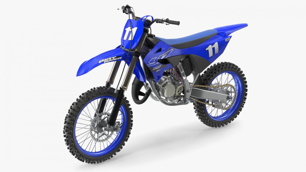 Motocross Motorcycle Rigged 3D