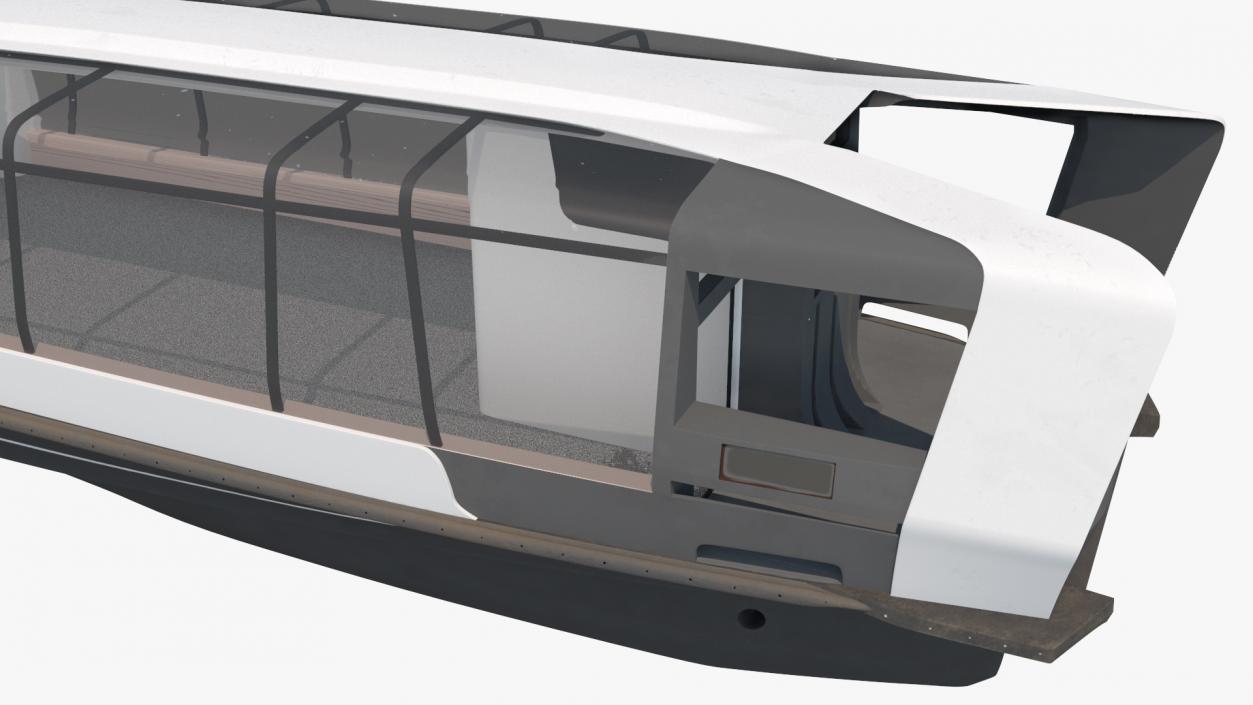 3D model Electric River Tram Simplified