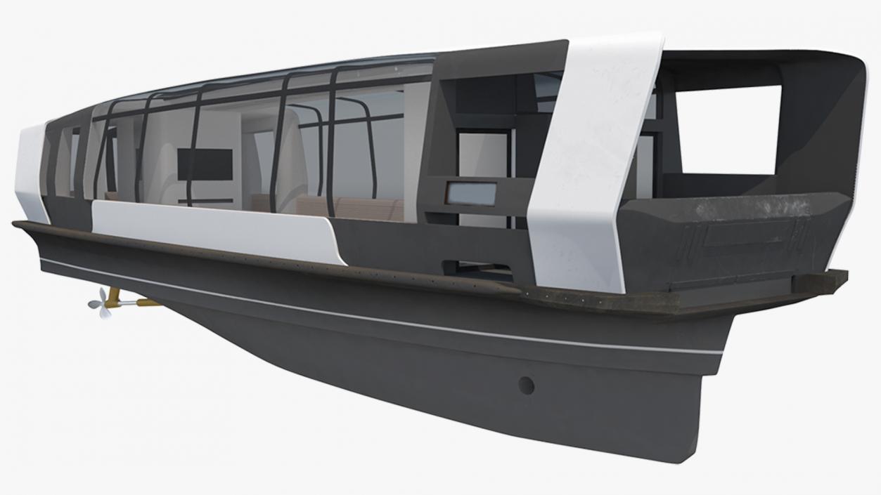 3D model Electric River Tram Simplified