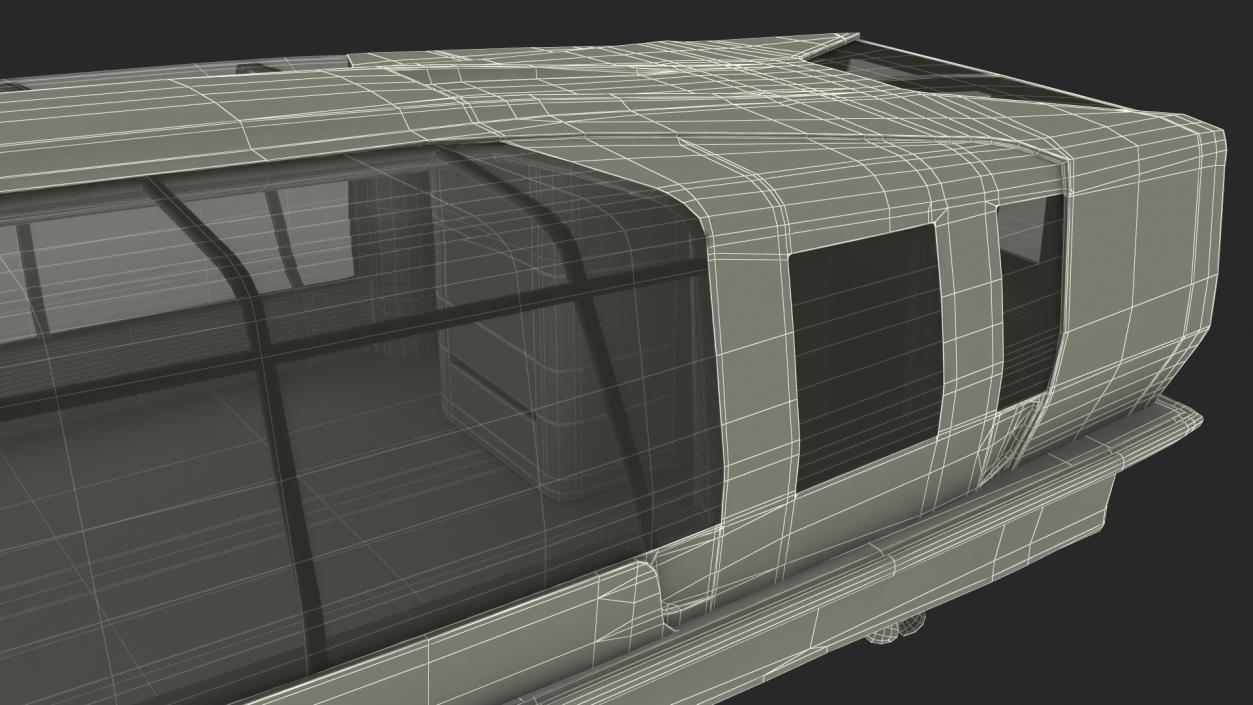 3D model Electric River Tram Simplified