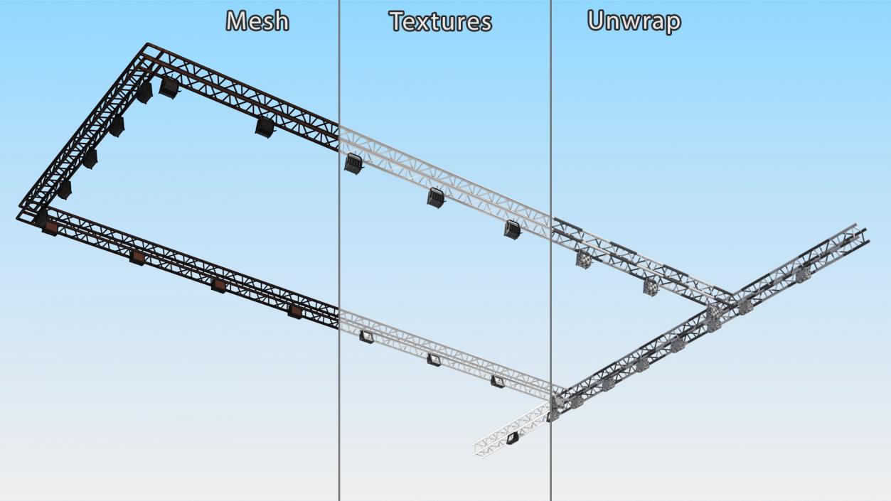 3D Show Lights System model