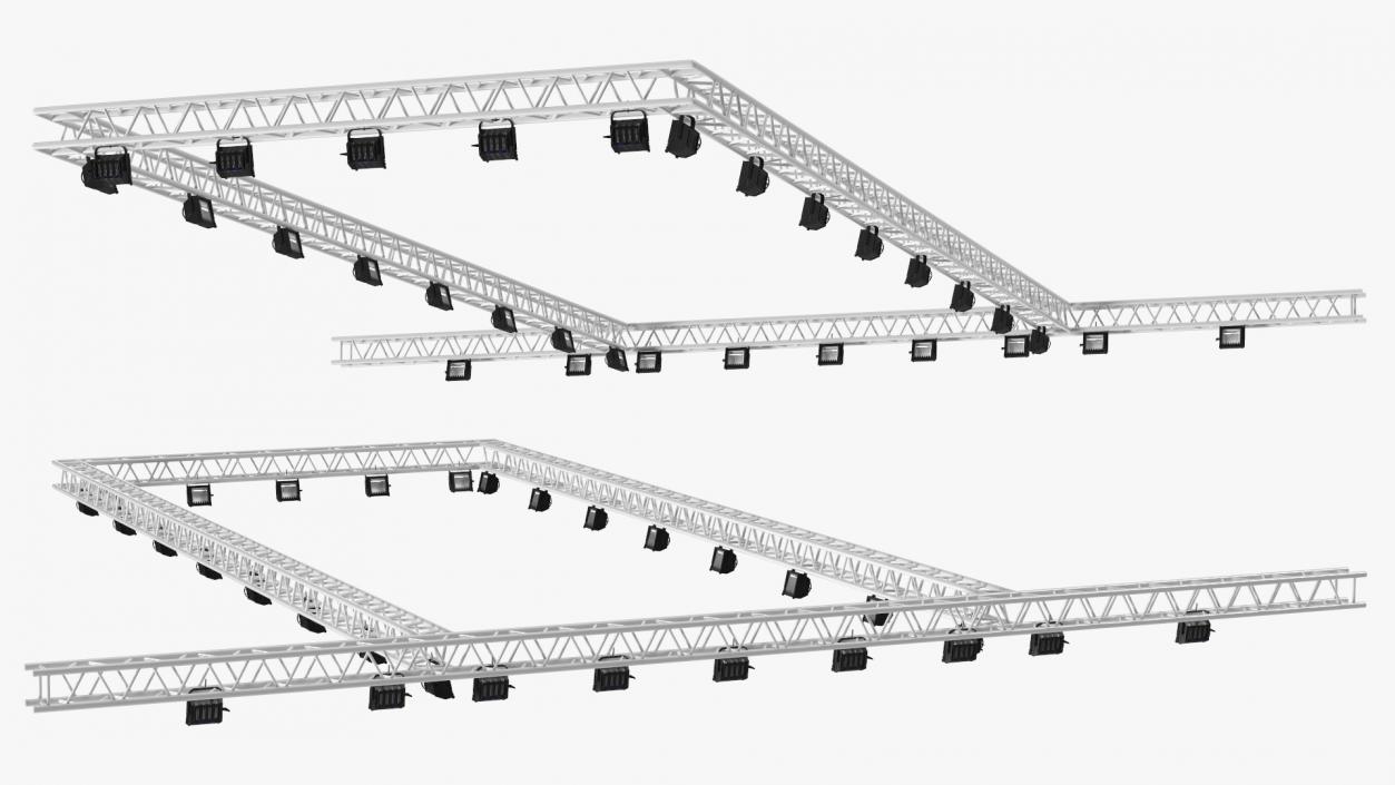 3D Show Lights System model