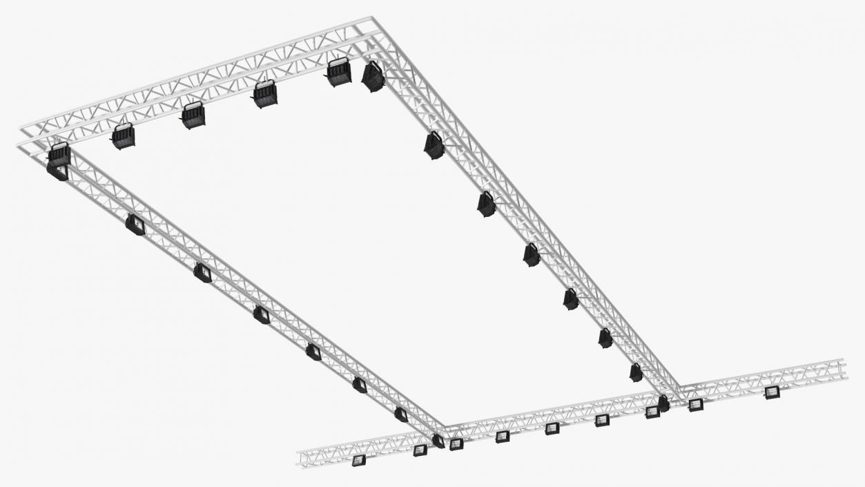 3D Show Lights System model