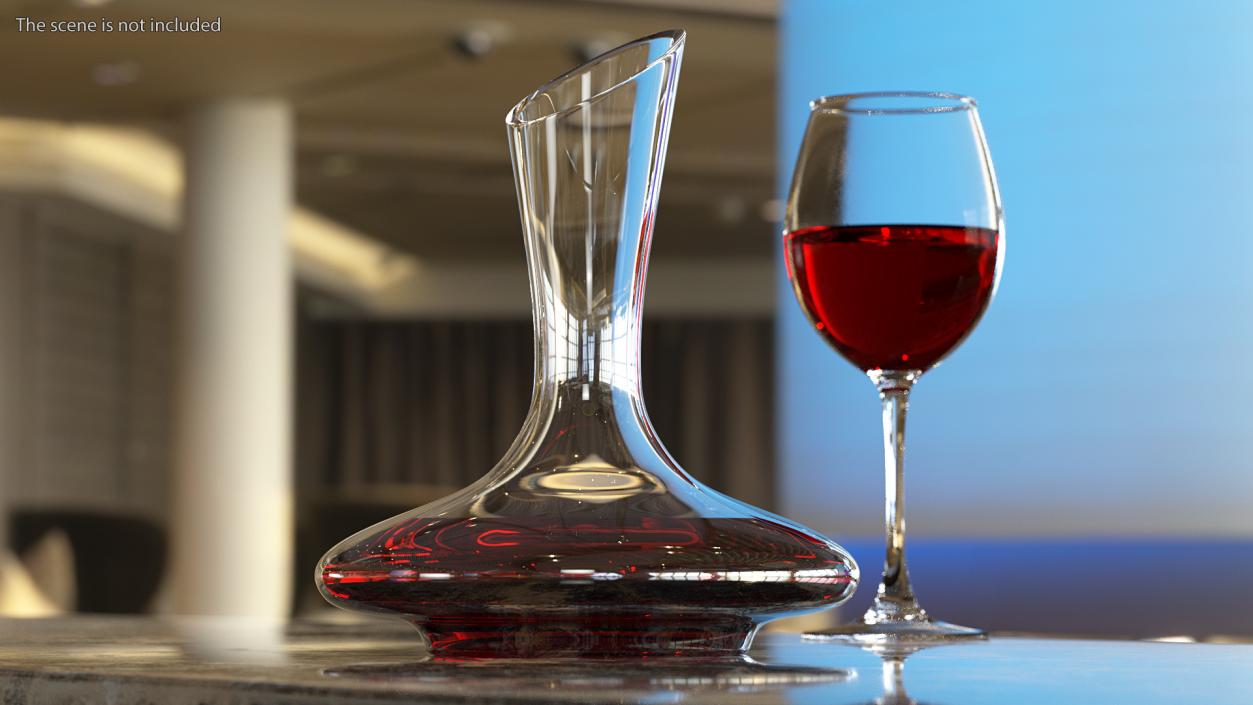 Glass Wine Decanter 3D model