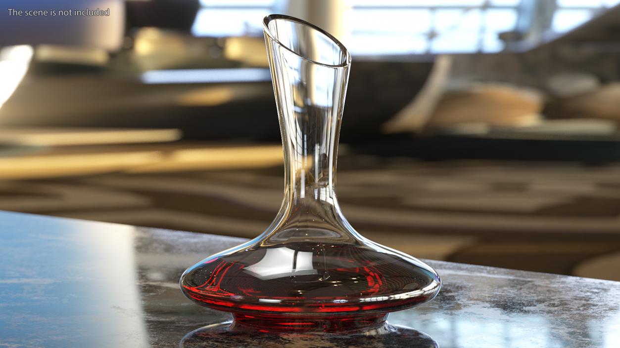 Glass Wine Decanter 3D model