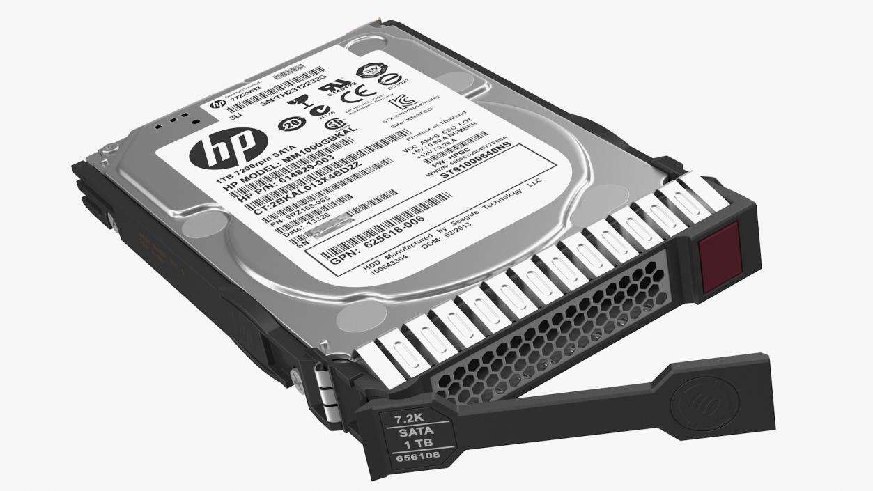 3D HP MM1000GBKAL HDD model