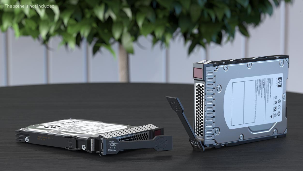 3D HP MM1000GBKAL HDD model