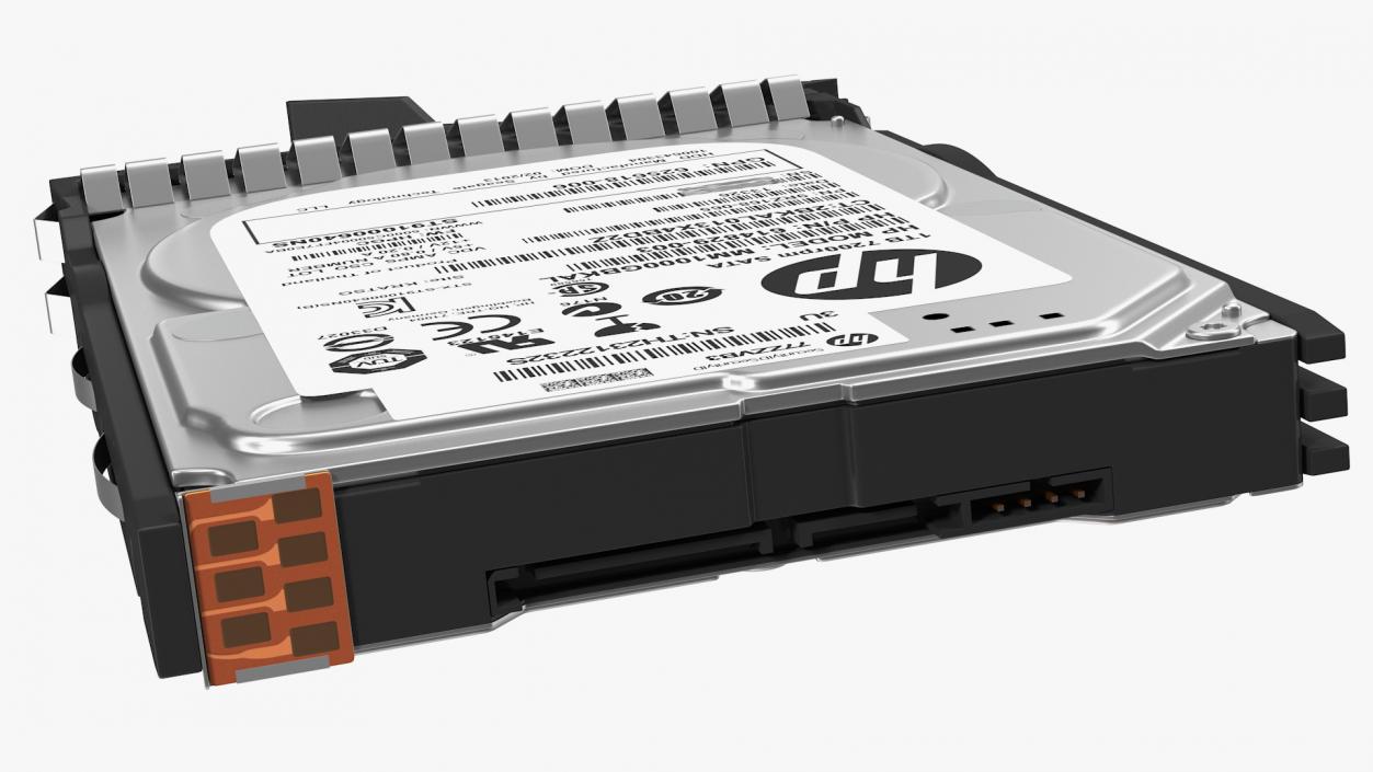 3D HP MM1000GBKAL HDD model