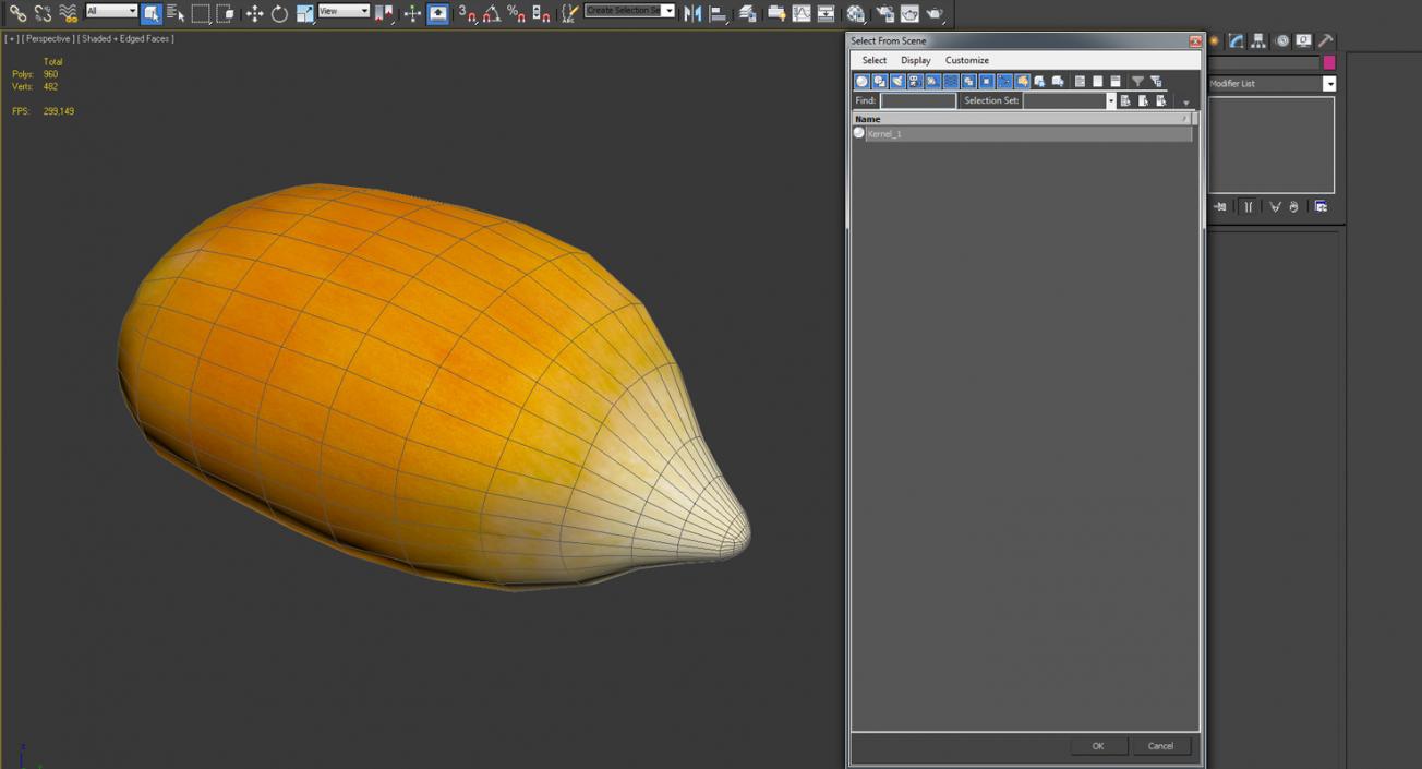 Corn Seed 3D model