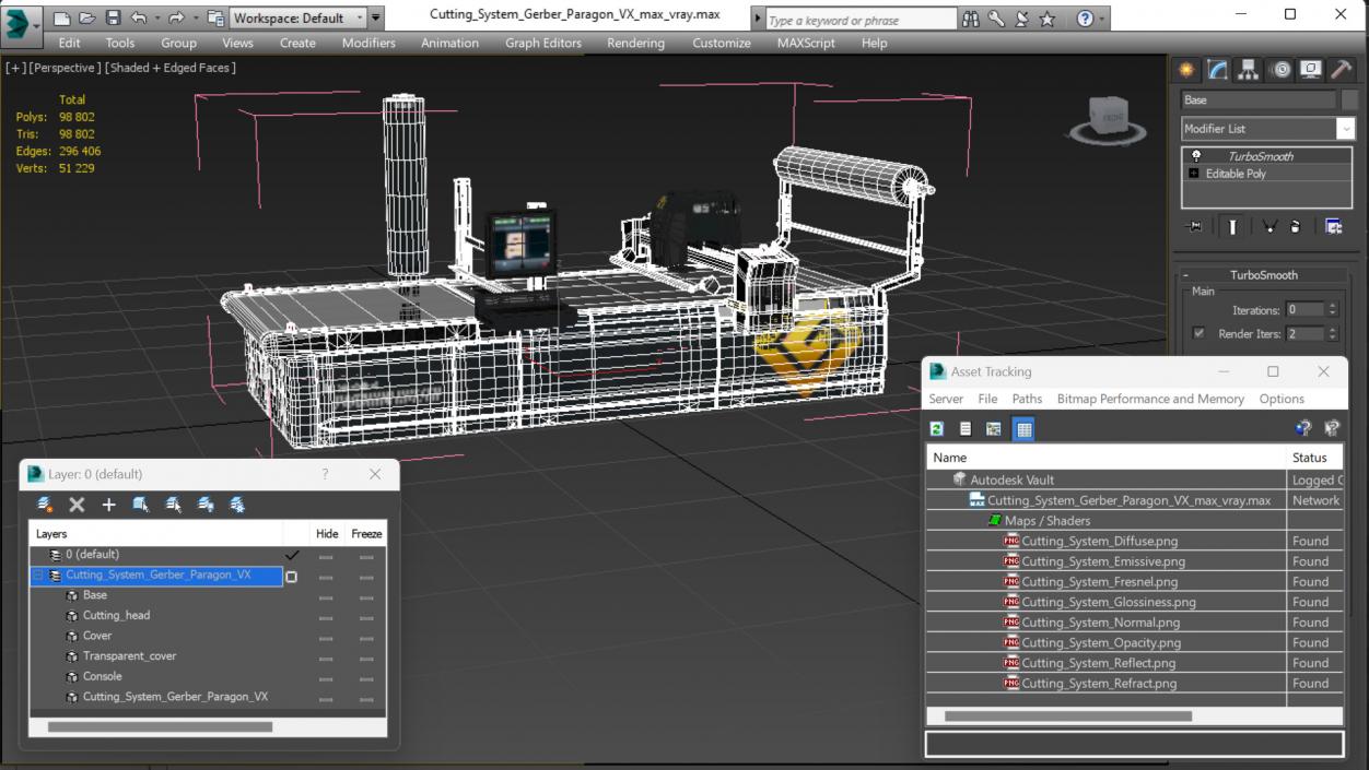 Cutting System Gerber Paragon VX 3D