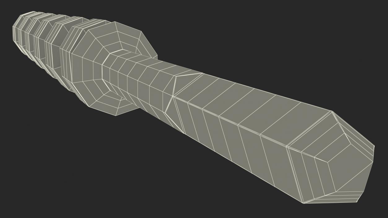 Auger Wood Drill Bit Old 3D model