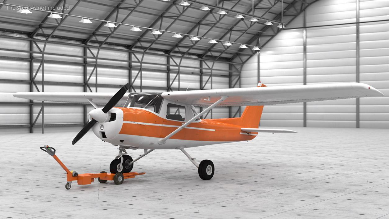 Tow Tug with Light Aircraft 3D