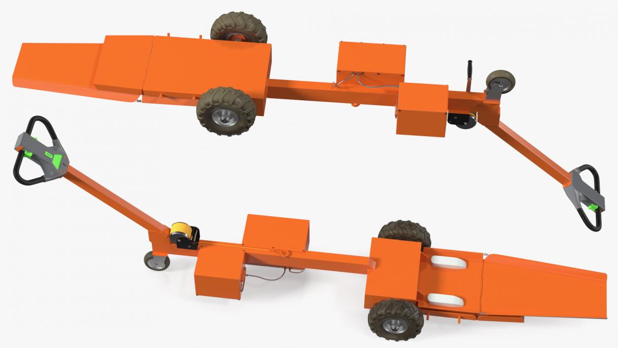 Tow Tug with Light Aircraft 3D