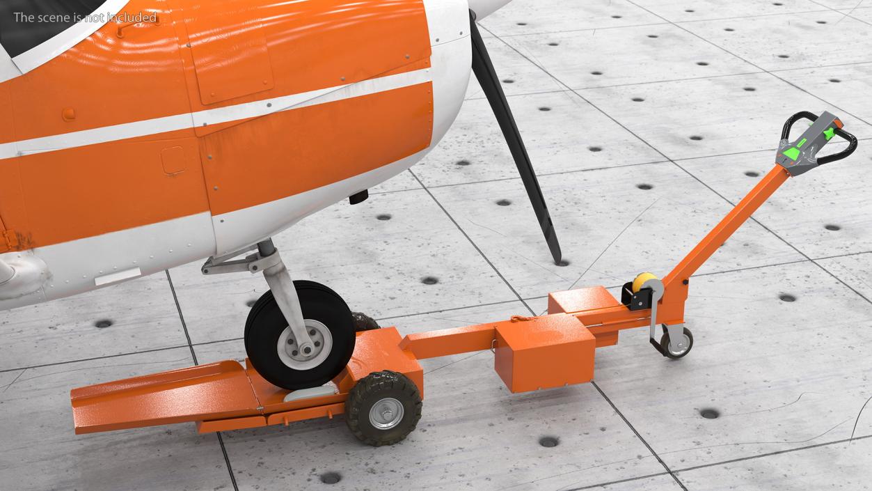 Tow Tug with Light Aircraft 3D