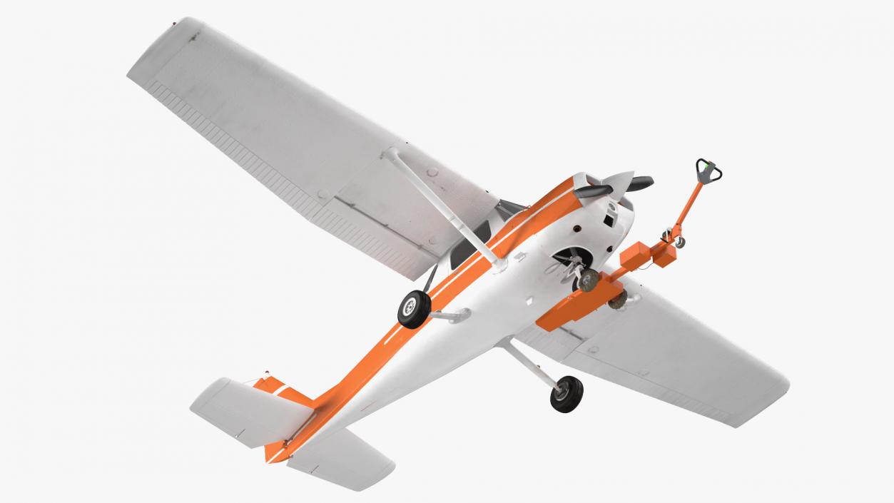 Tow Tug with Light Aircraft 3D