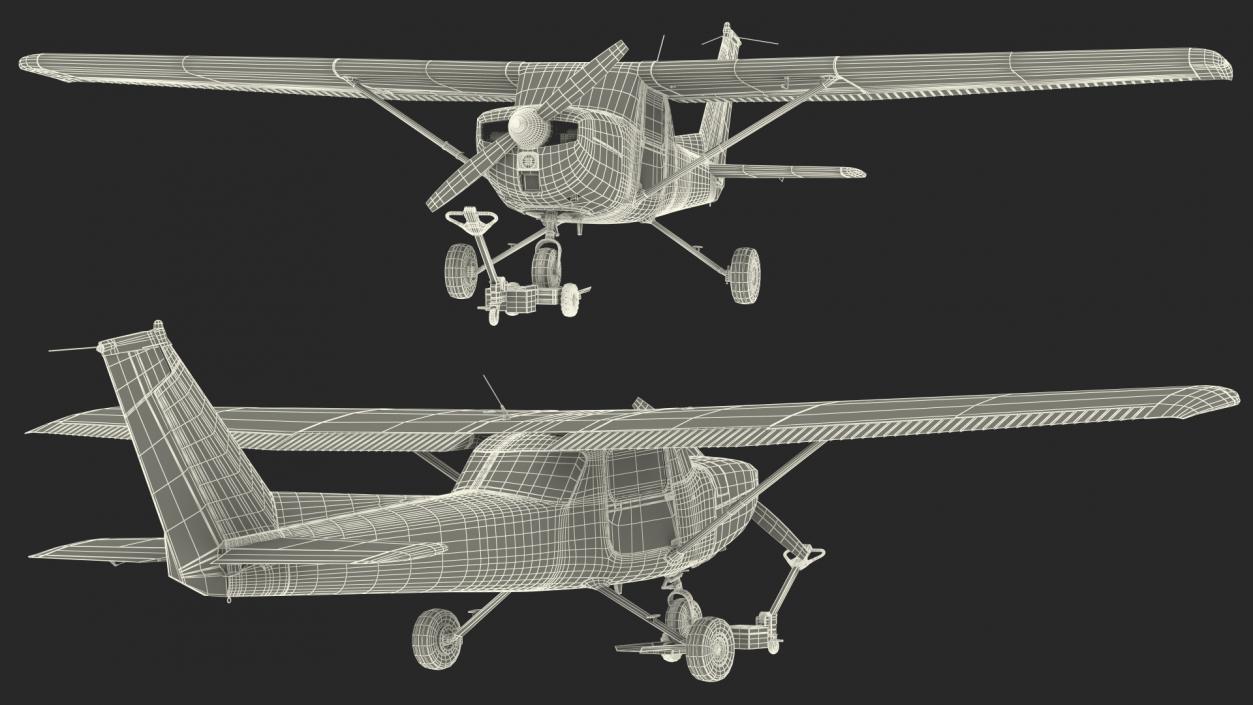 Tow Tug with Light Aircraft 3D