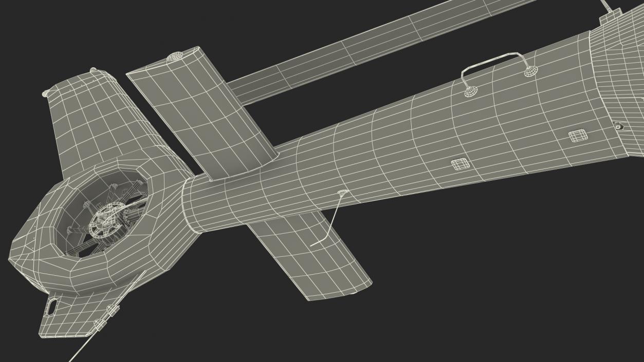 3D model Eurocopter EC120 Colibri Simple Interior