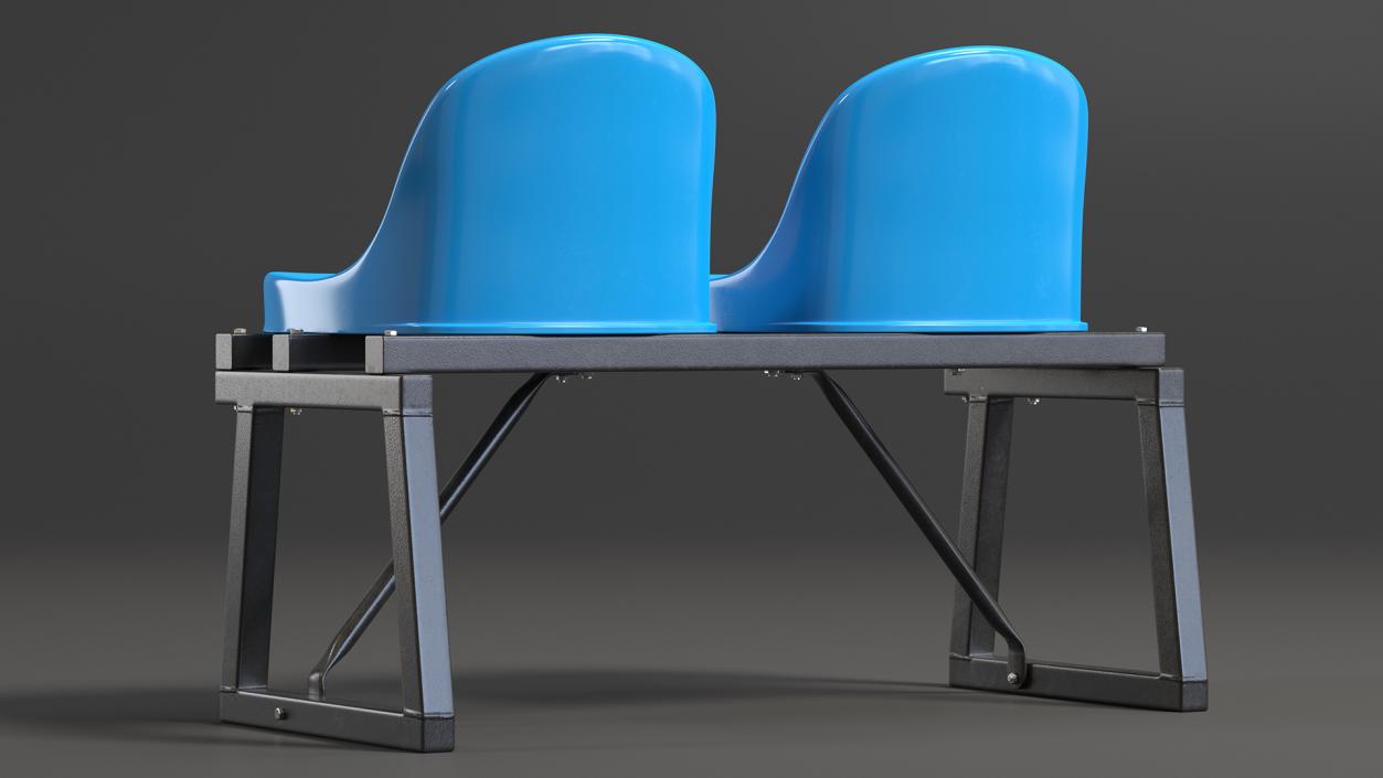 Plastic Stadium Seats Collection 3D