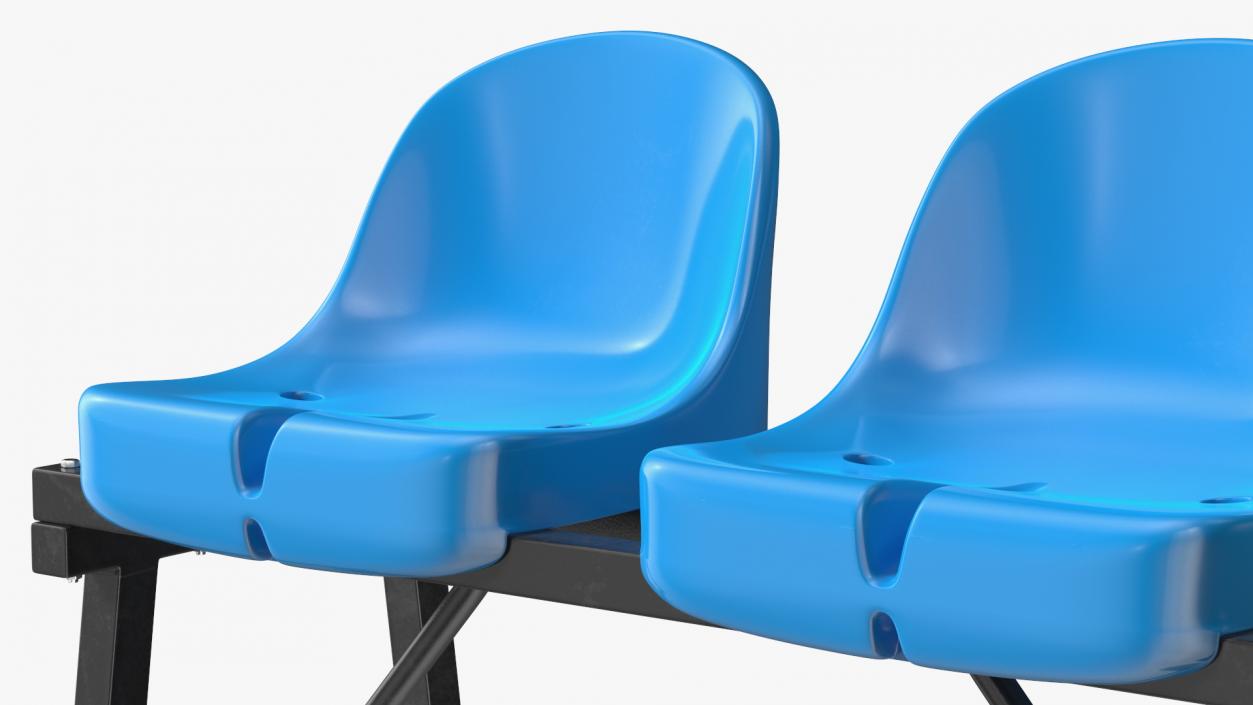 Plastic Stadium Seats Collection 3D