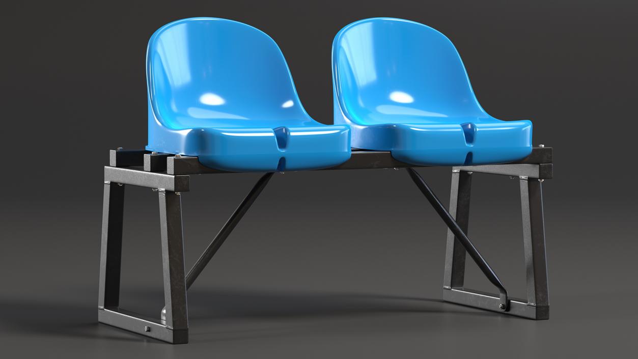 Plastic Stadium Seats Collection 3D