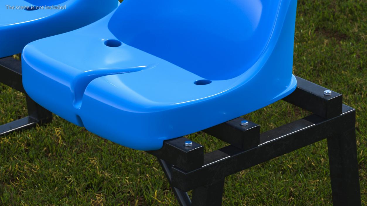 Plastic Stadium Seats Collection 3D