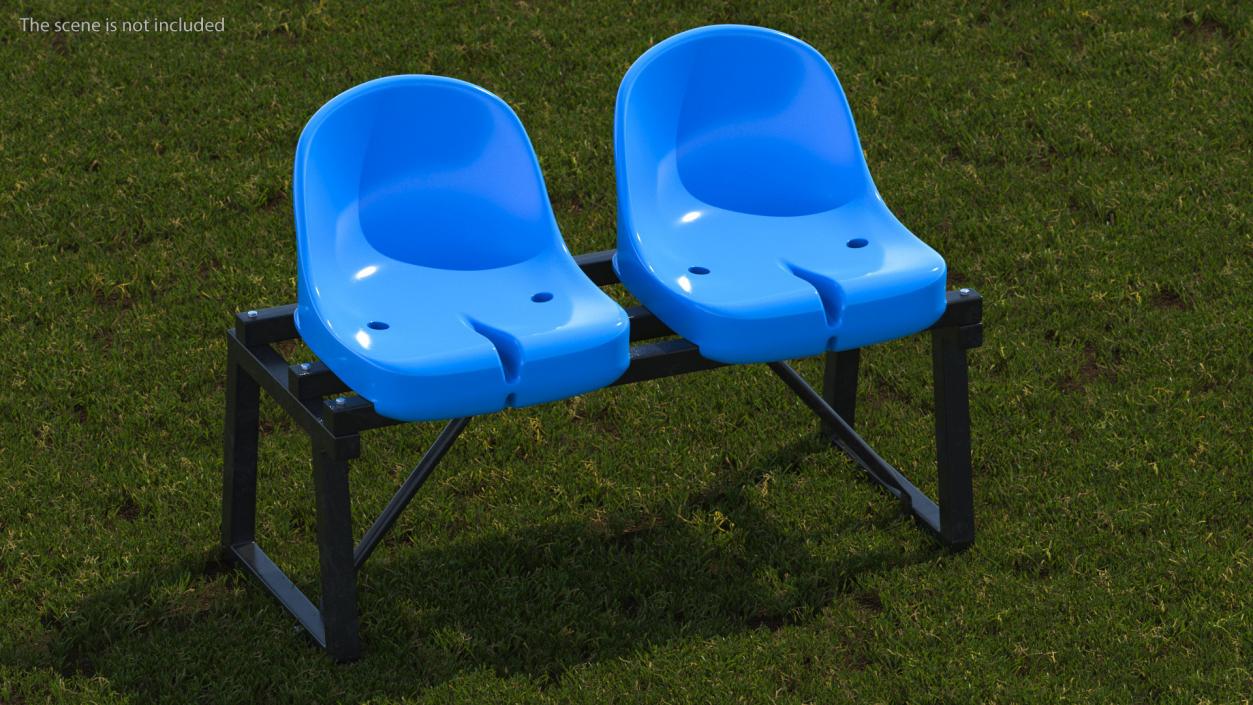 Plastic Stadium Seats Collection 3D