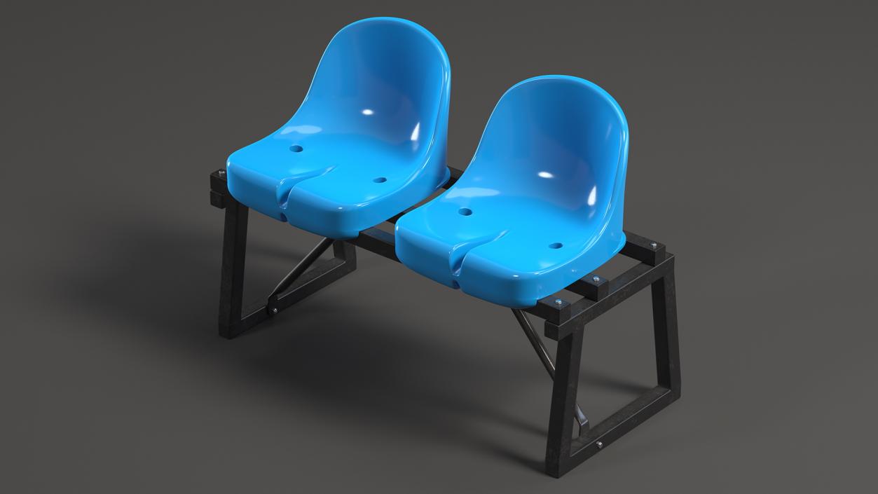 Plastic Stadium Seats Collection 3D