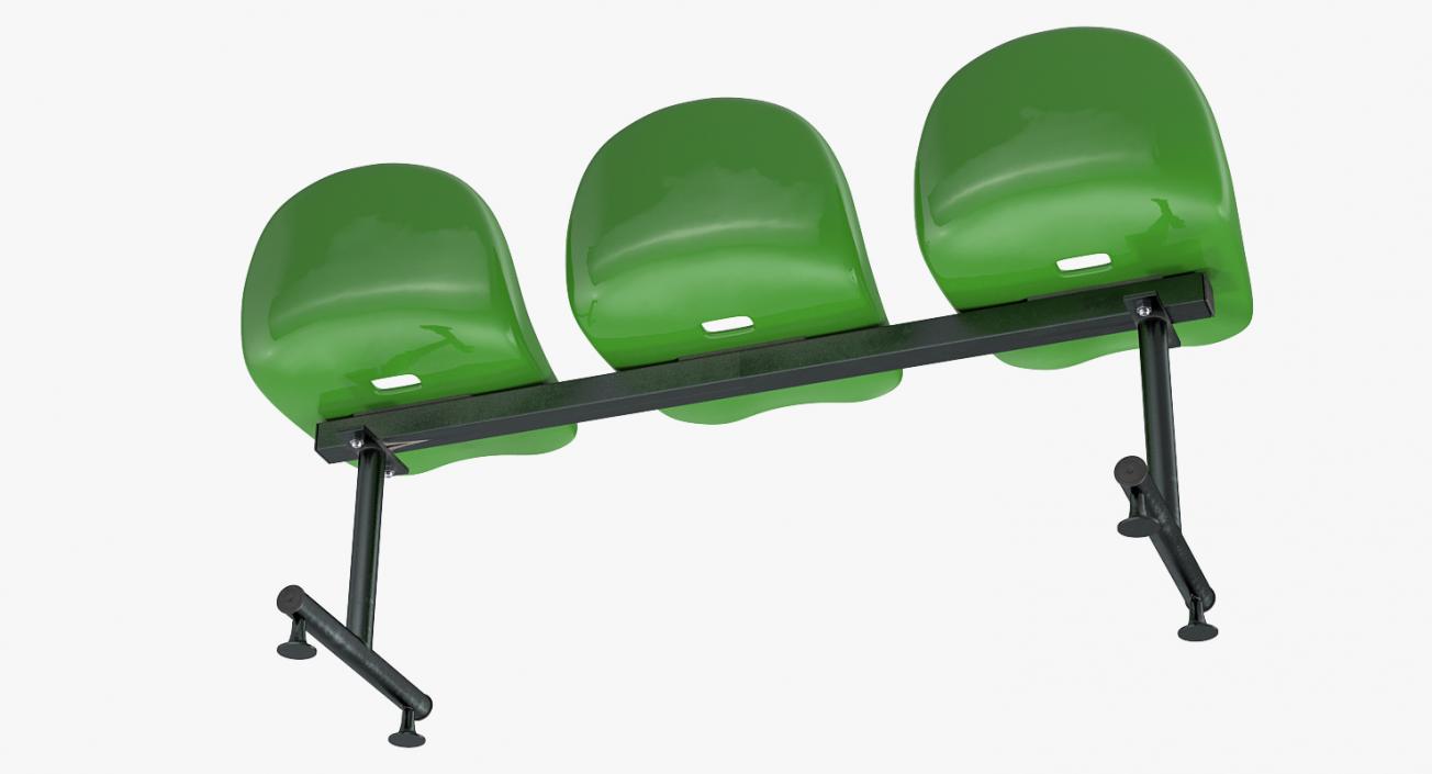 Plastic Stadium Seats Collection 3D