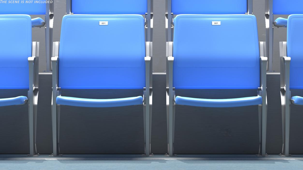 Plastic Stadium Seats Collection 3D