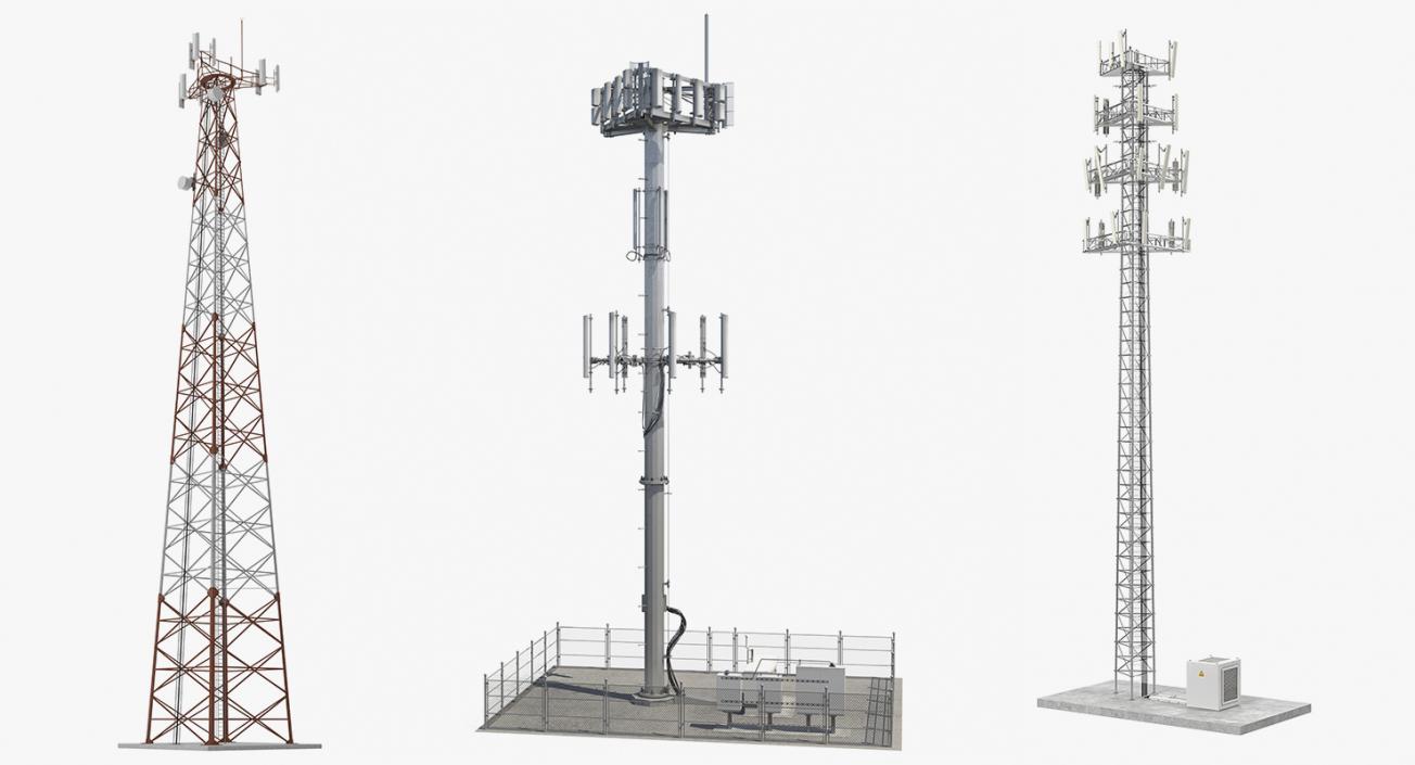 3D Cellular Towers Collection