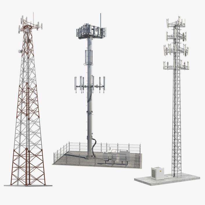 3D Cellular Towers Collection