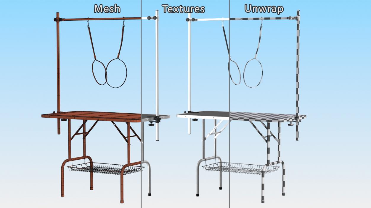 3D Pet Grooming Table model