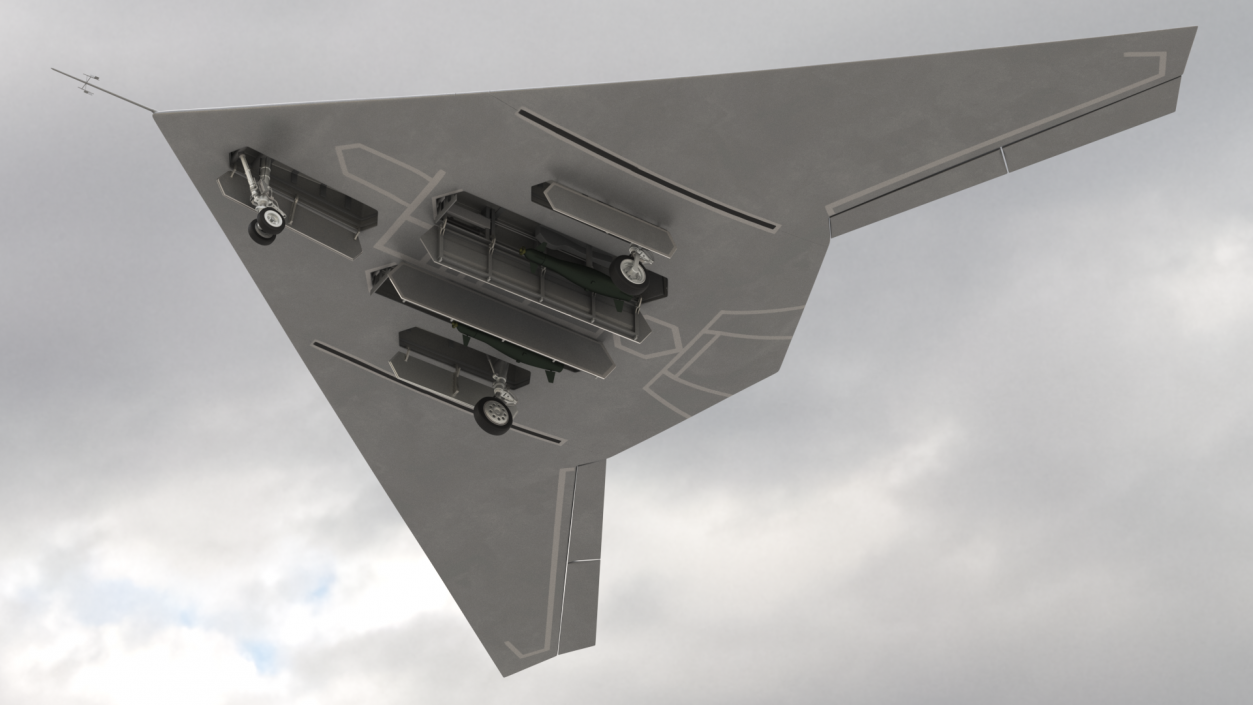 3D Dassault nEUROn Stealth UCAV model